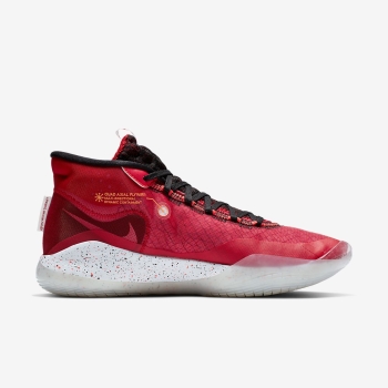 Nike Zoom KD12 - Basketsko - Rød/Hvide/Sort | DK-34714